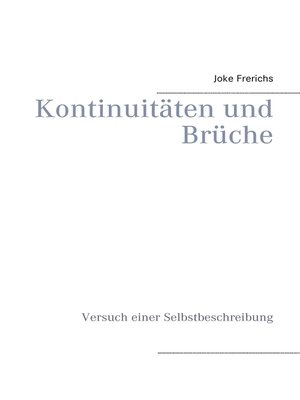 cover image of Kontinuitäten und Brüche